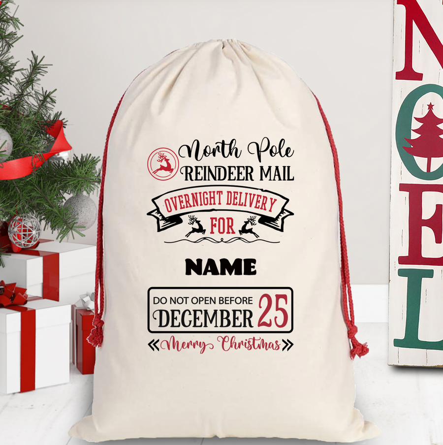 Overnight Delivery Santa Sack