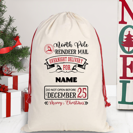Overnight Delivery Santa Sack