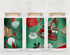 Deck The Halls Glass Can Tumbler