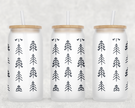Boho Christmas Glass Can Tumbler