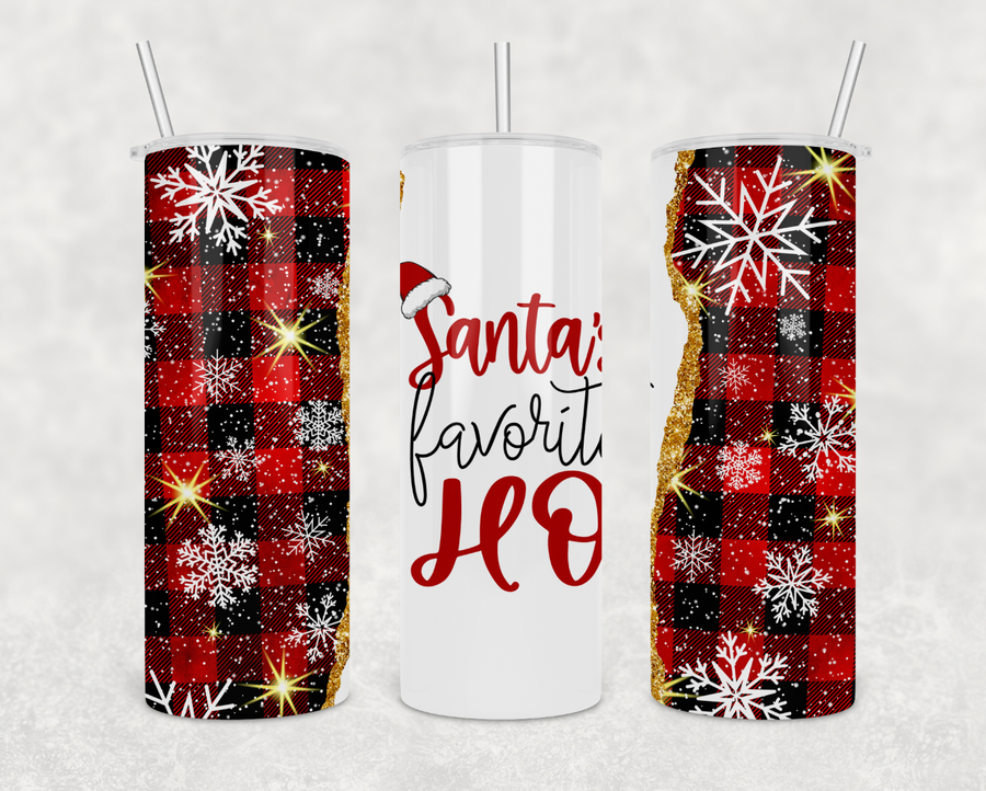 Santa's Favorite Ho 20oz Skinny Tumbler