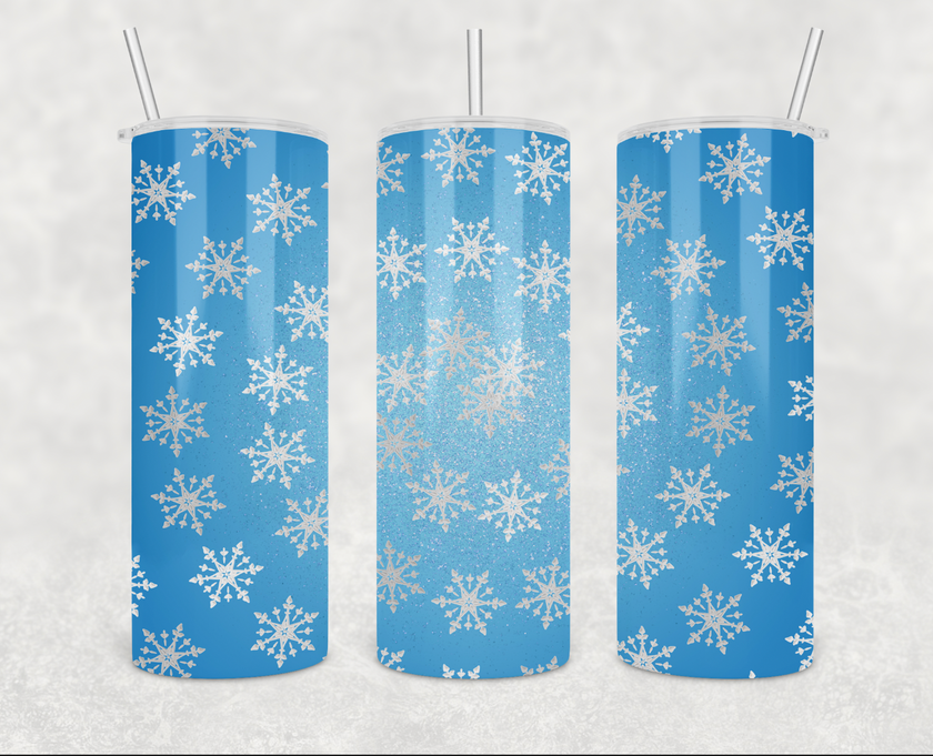 Snow Flake 20oz Skinny Tumbler