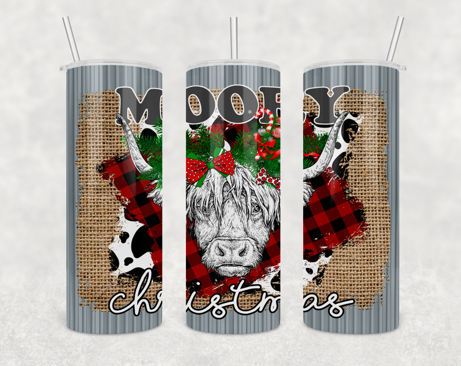 Mooey Christmas 20oz Skinny Tumbler