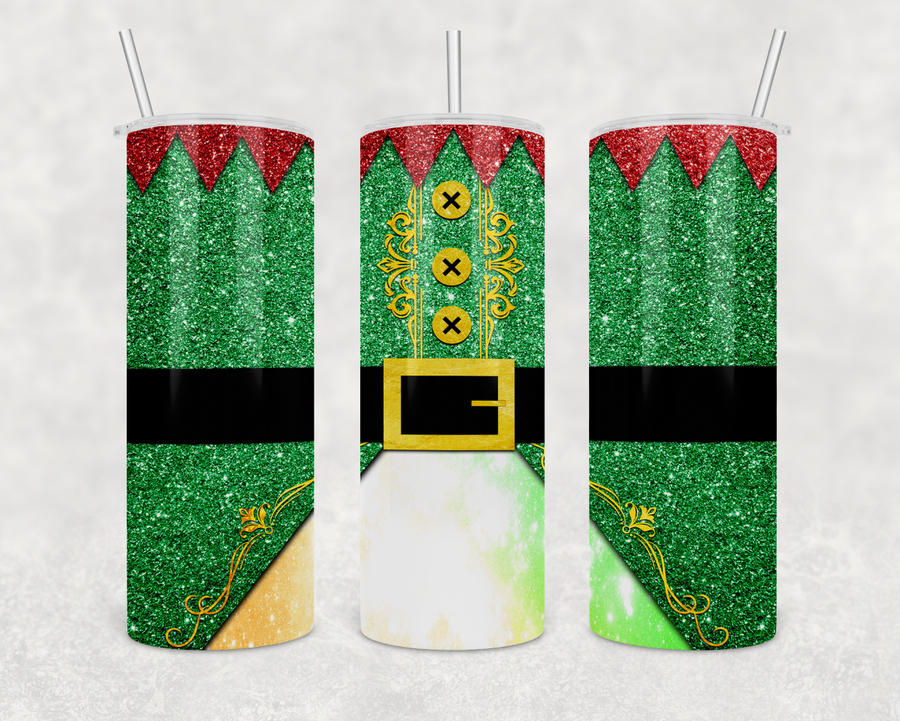 Elf Christmas 20oz Skinny Tumbler