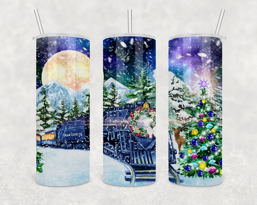 Polar Express 20oz Skinny Tumbler