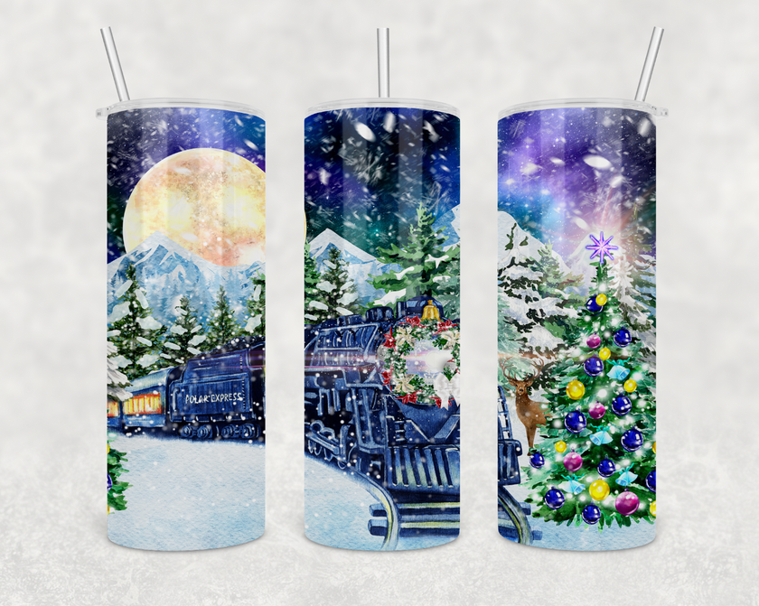 Polar Express 20oz Skinny Tumbler