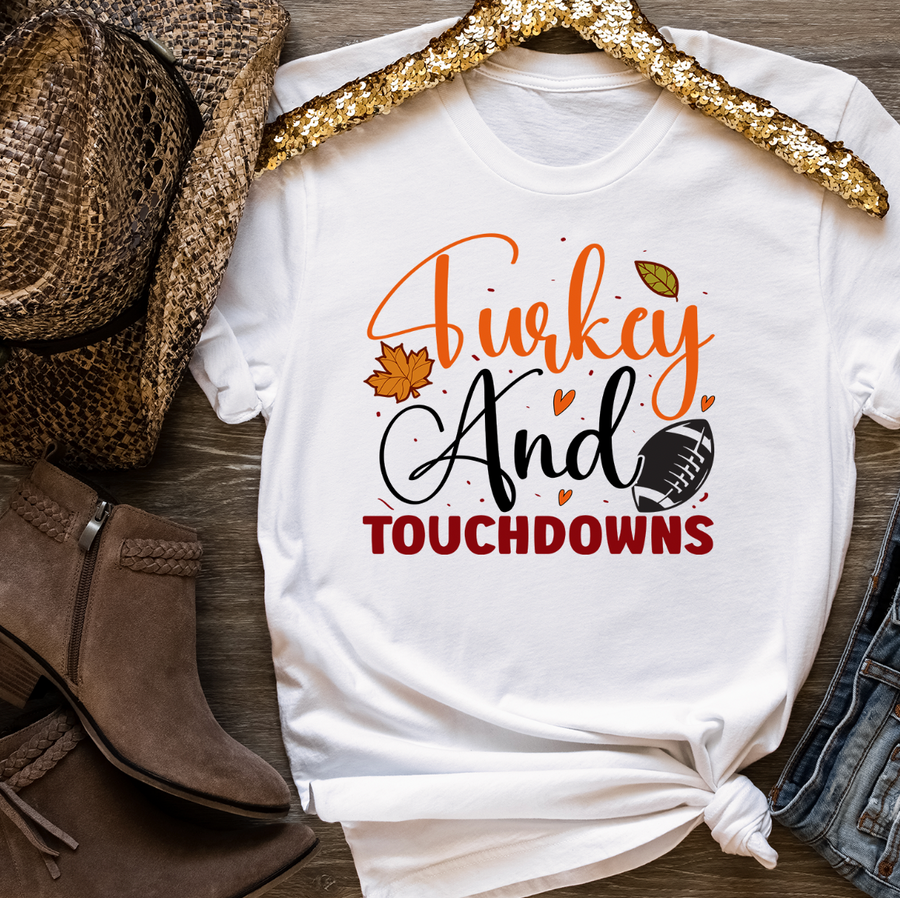 Turkey and Touchdowns Unisex T-shirt