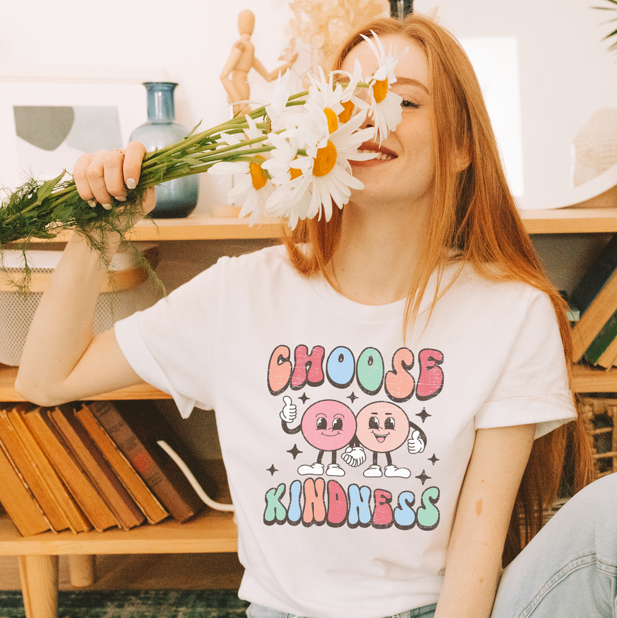 Retro Smile Choose Kindness Unisex T-shirt