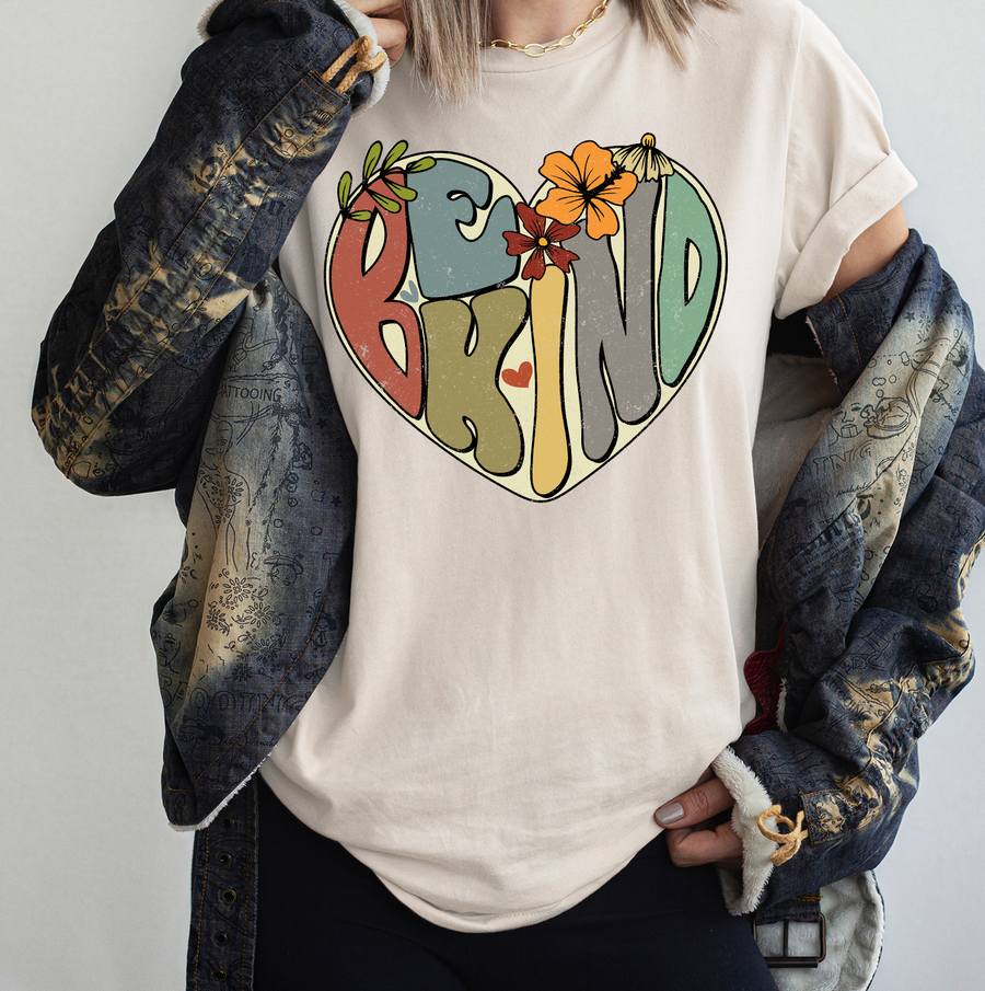 Retro Heart Be Kind Unisex T-shirt
