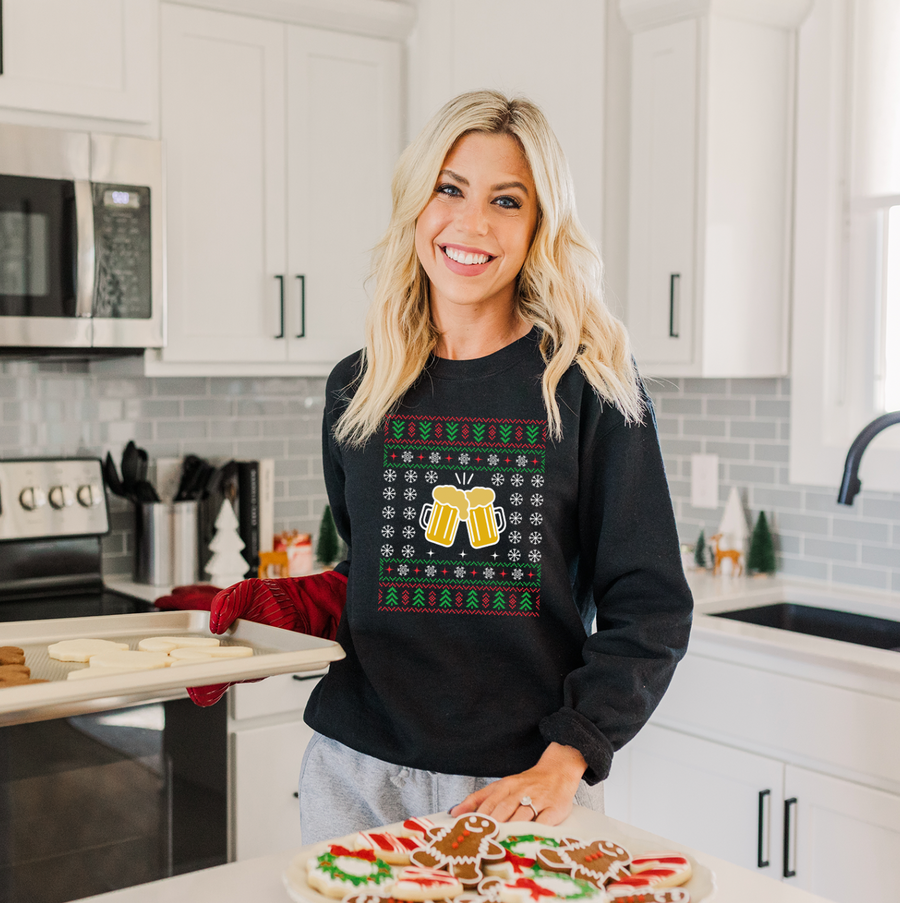 Christmas Beer Ugly Sweatshirt