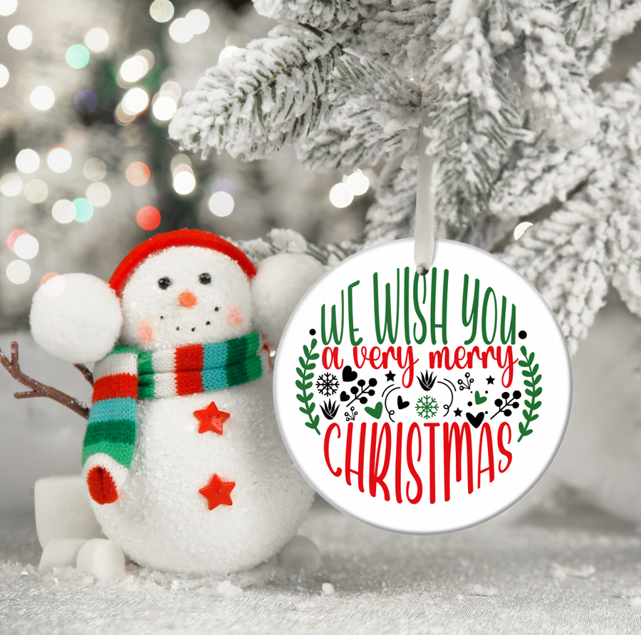 We Wish You a Merry Christmas - Holiday Ornament