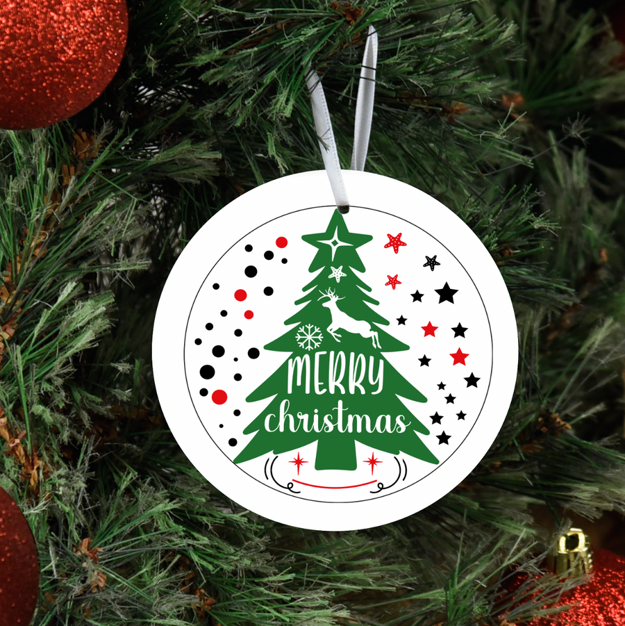 Merry Christmas Globe - Holiday Ornament