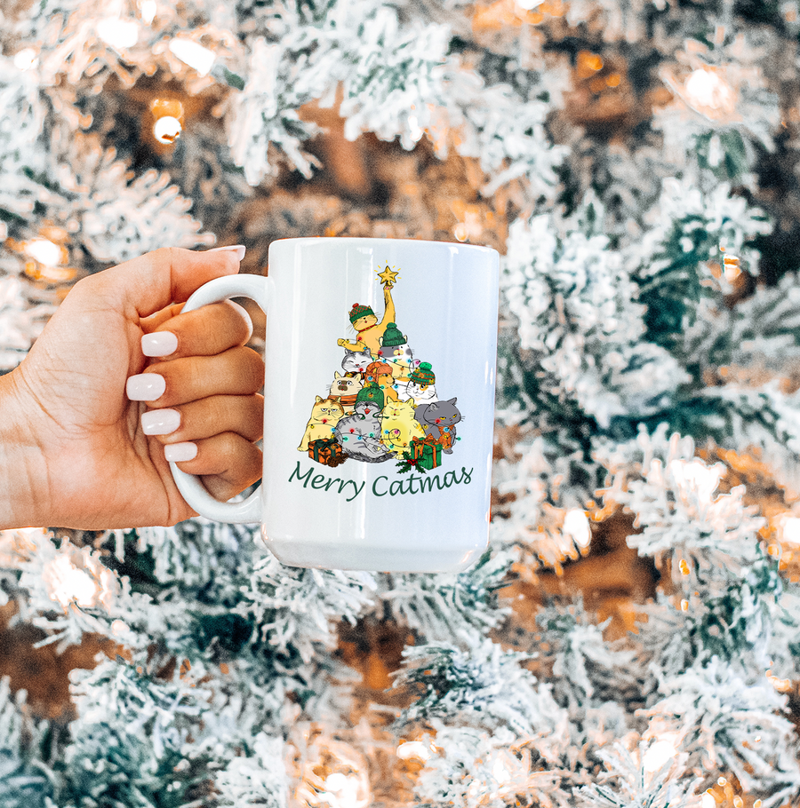 Merry Catmas 15oz Mug