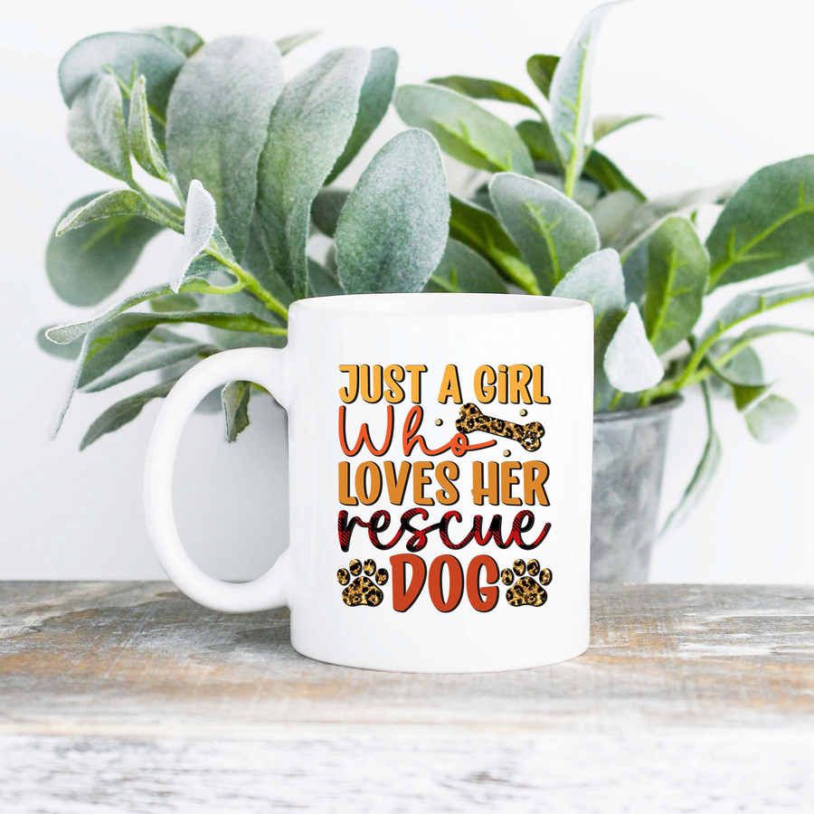 Leopard Rescue Dog 15oz Mug