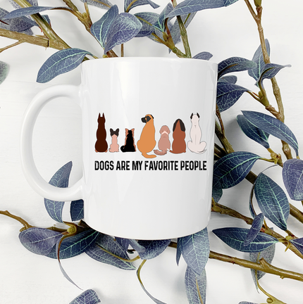 Dogs Are My Favorite People 15oz Mug