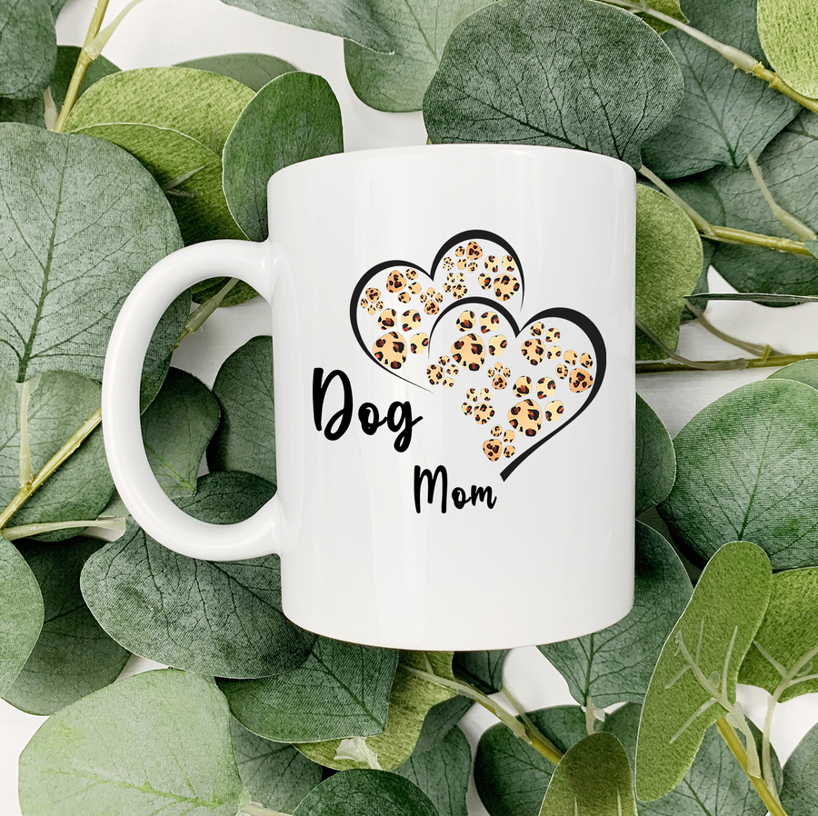 Leopard Dog Mom 15oz Mug