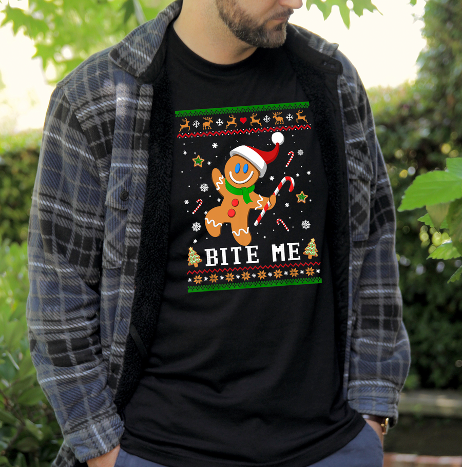 Bite Me Ugly Sweater Unisex T-shirt