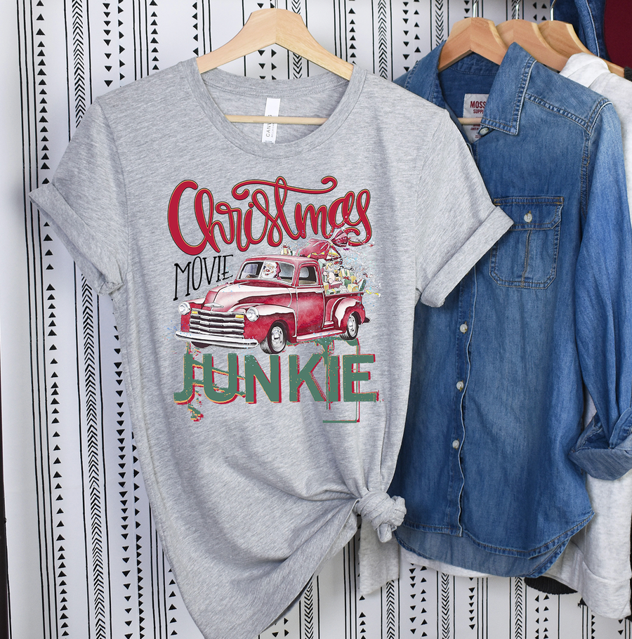 Christmas Movie Junkie Unisex T-shirt