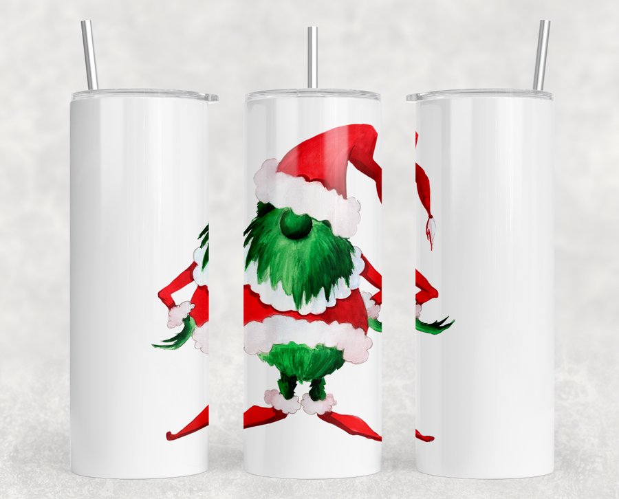 Grinch Gnome 20oz Skinny Tumbler