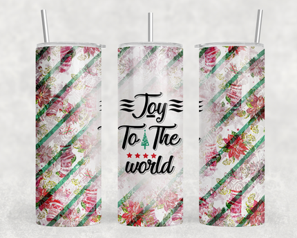 Joy To The World 20oz Skinny Tumbler