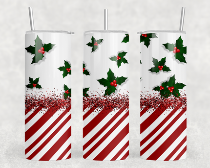 Mistletoe Christmas 20oz Skinny Tumbler