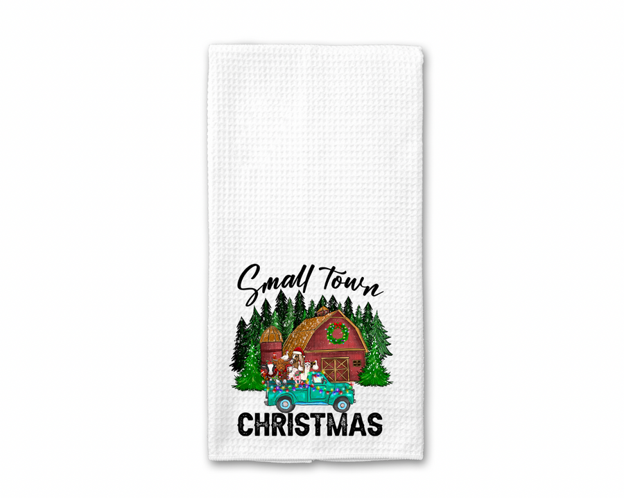 Small Town Christmas Kitchen Towel