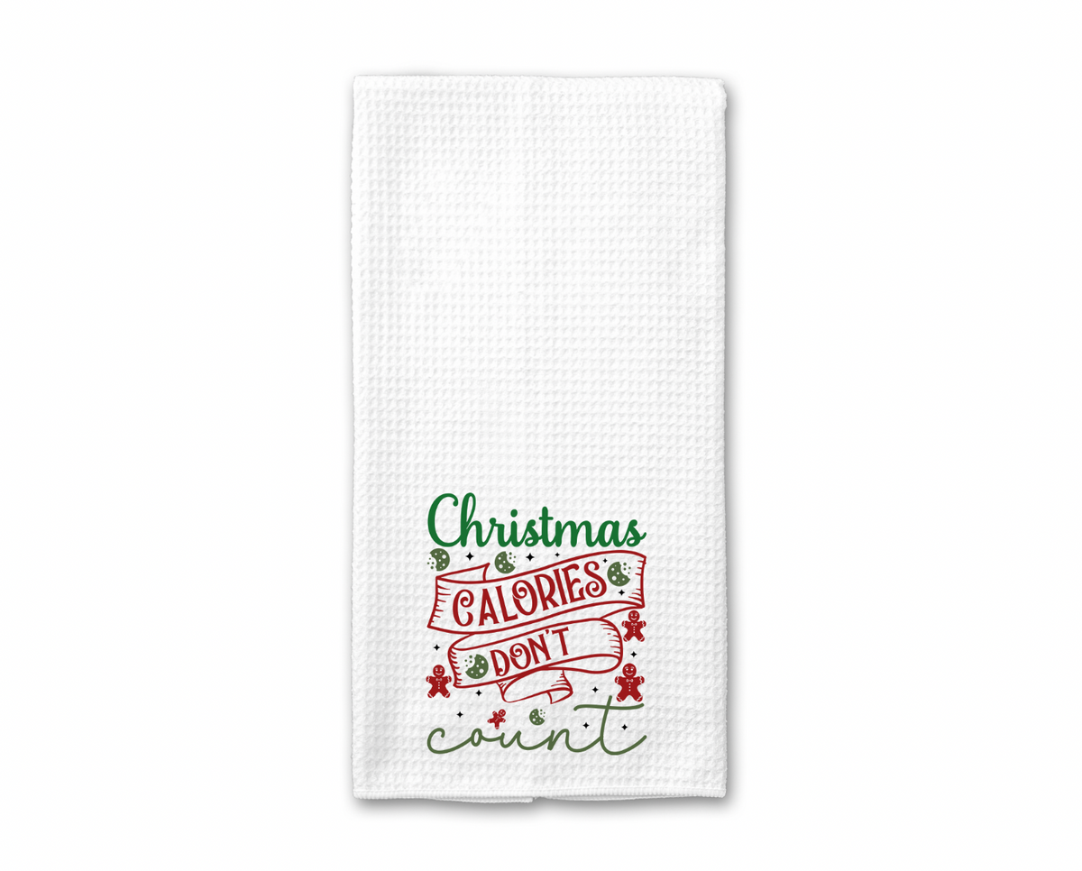 Christmas Calories Don't Count Kitchen Towel