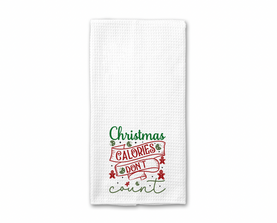Christmas Calories Don't Count Kitchen Towel