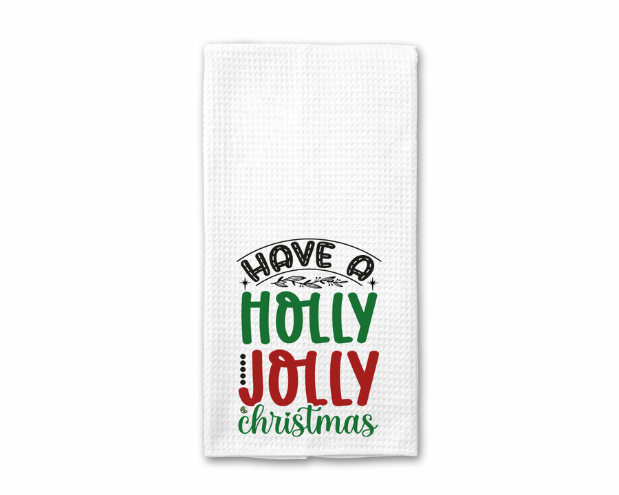 Holly Jolly Christmas Kitchen Towel