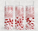 Valentine Hearts 20oz Skinny Tumbler