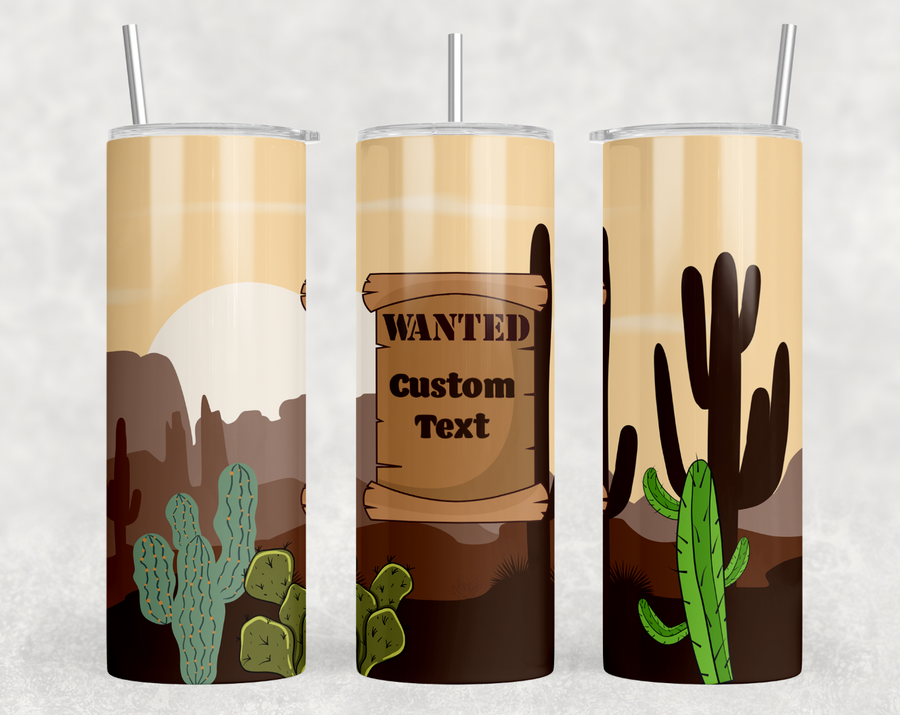Custom Desert 20oz Skinny Tumbler