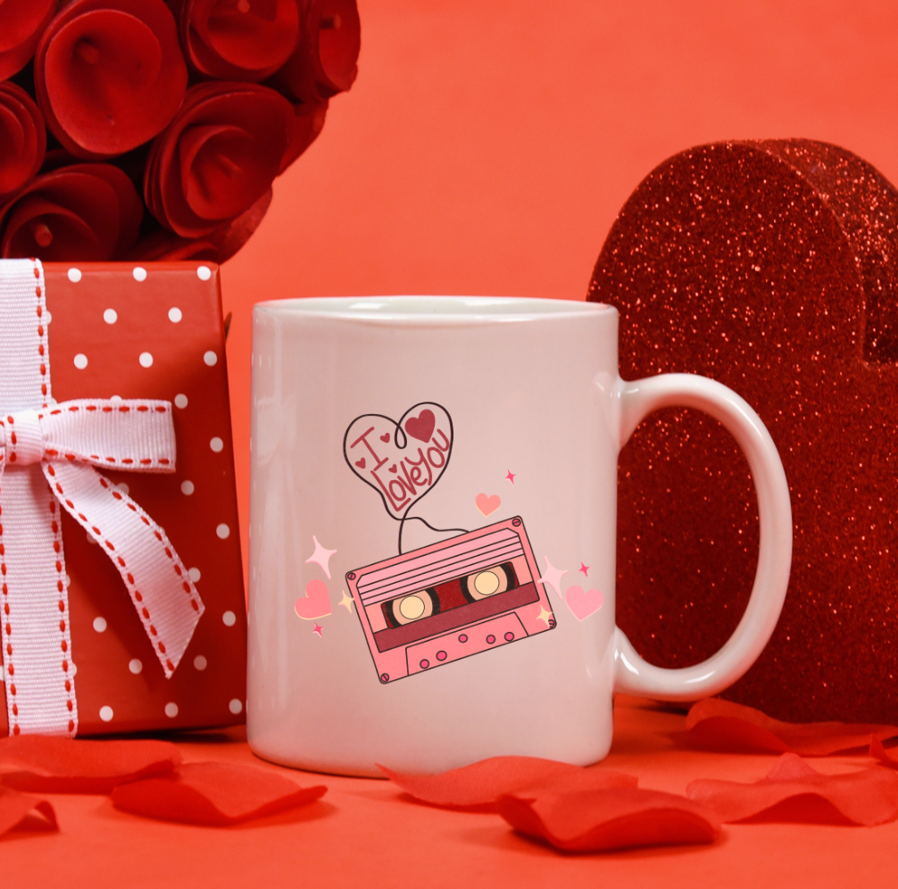 Retro I Love You 15oz Ceramic Mug
