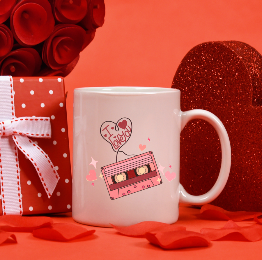 Retro I Love You 15oz Ceramic Mug