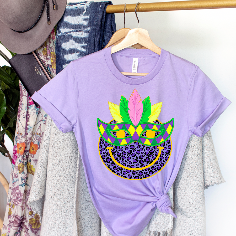 Leopard Smile Mardi Gras Unisex T-shirt