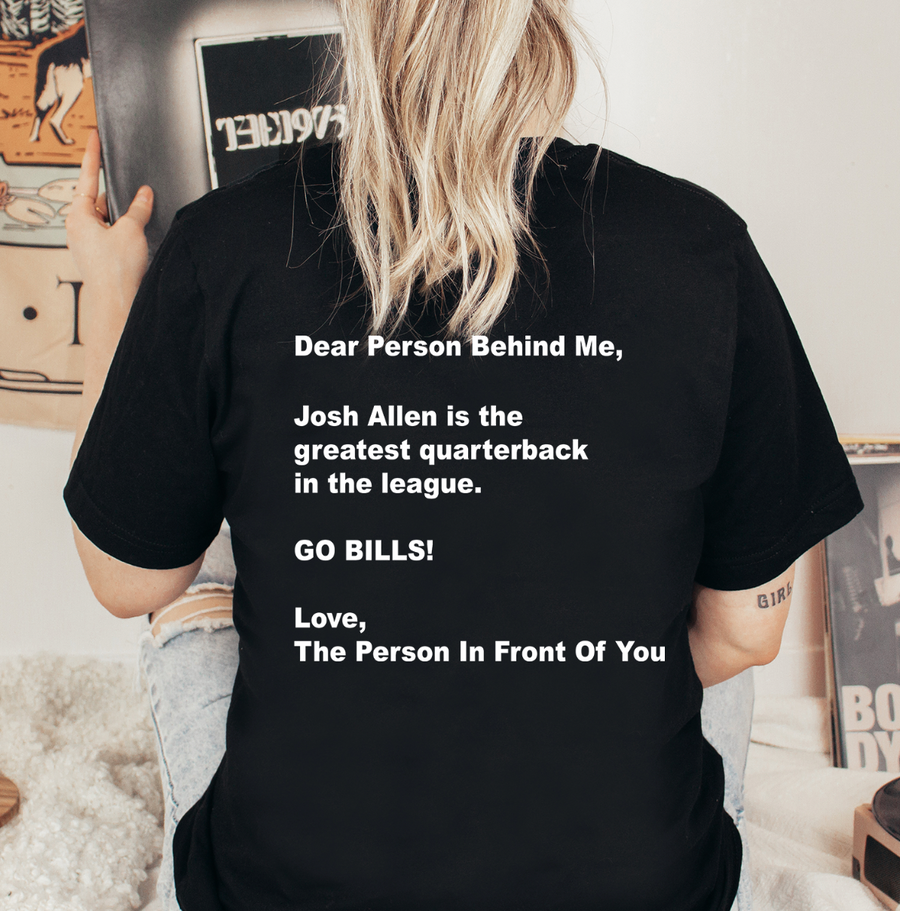 Dear Person Behind Me Buffalo Unisex T-shirt