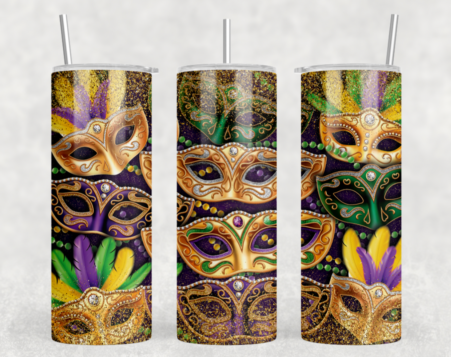 Party Masks 20oz Skinny Tumbler
