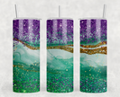 Make Waves Mardi Gras 20oz Skinny Tumbler