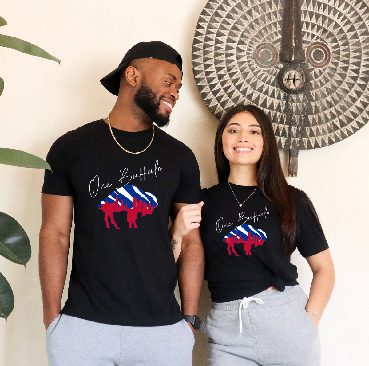One Buffalo Zubaz Unisex T-shirt