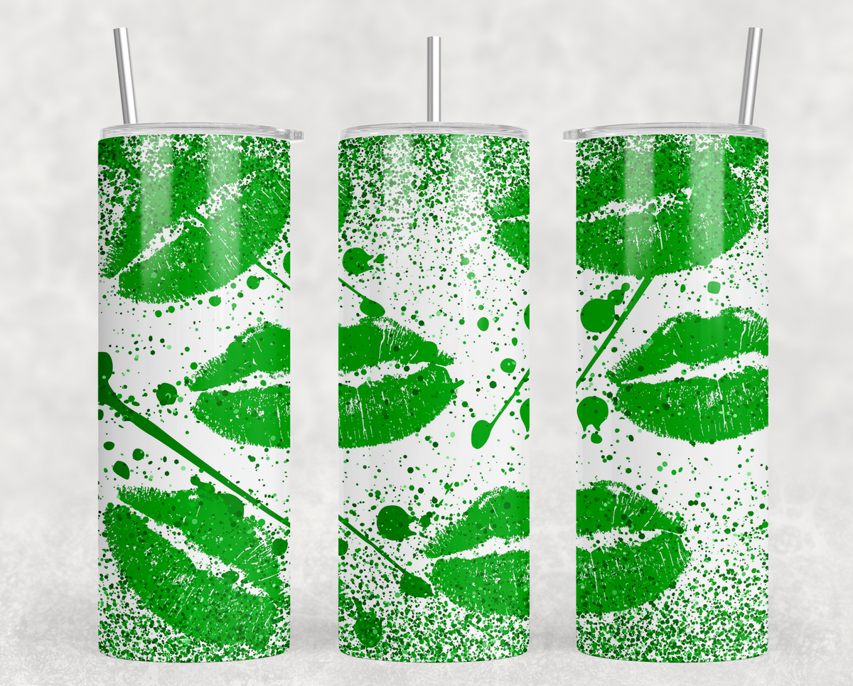 Green Lips 20oz Skinny Tumbler