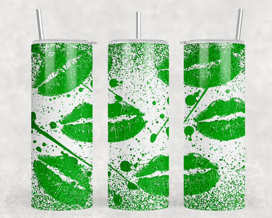 Green Lips 20oz Skinny Tumbler
