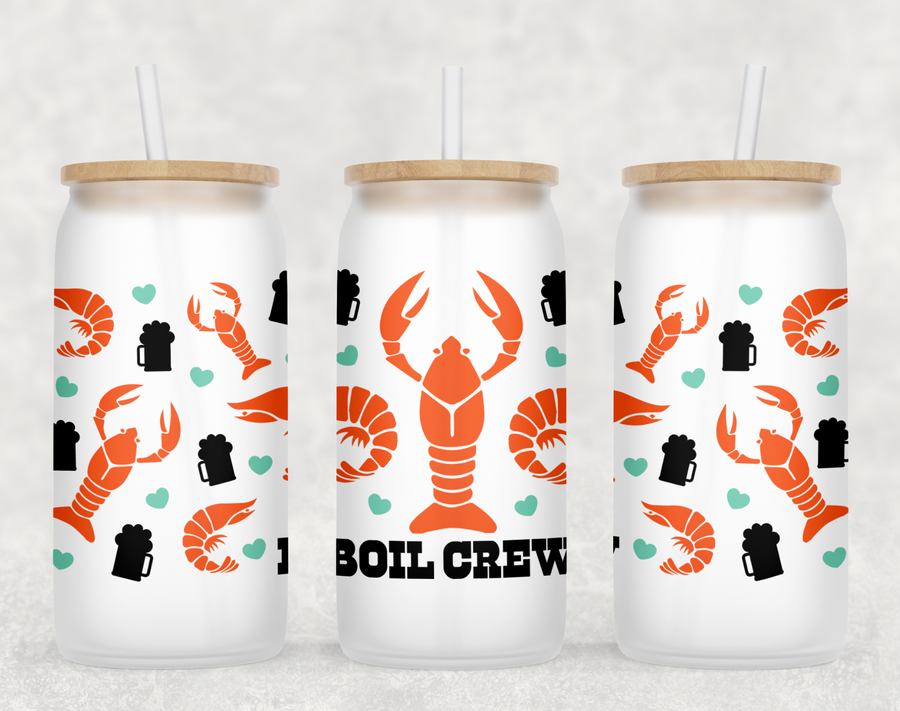 Boil Crew Glass Can Tumbler