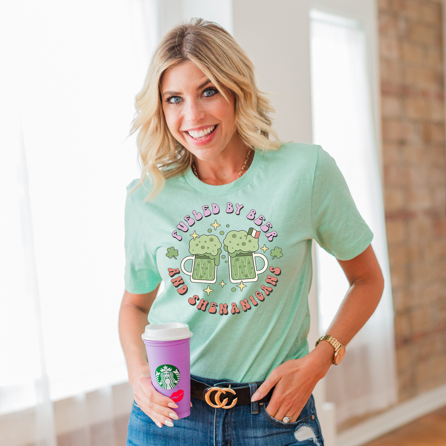 Fueled By Beer and Shenanigans Unisex T-shirt