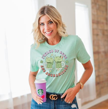 Fueled By Beer and Shenanigans Unisex T-shirt