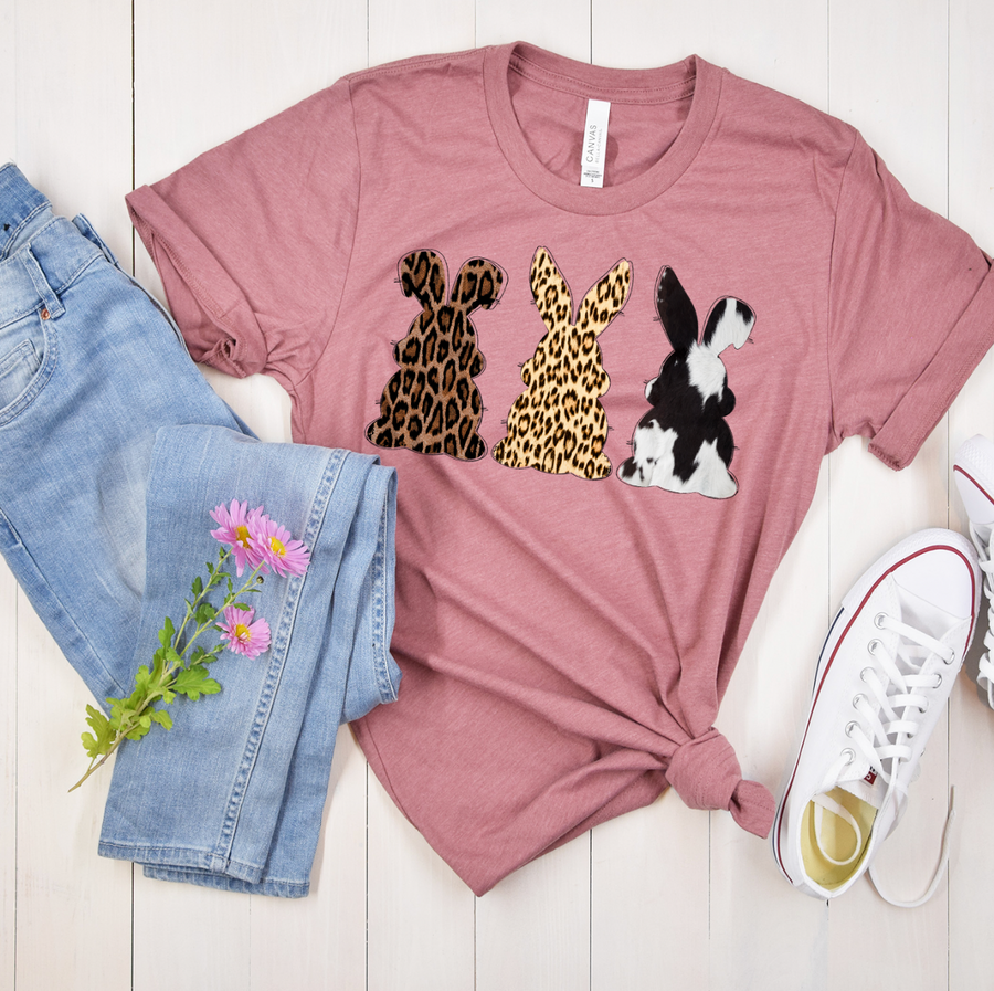 Leopard  Easter Bunnies Unisex T-shirt