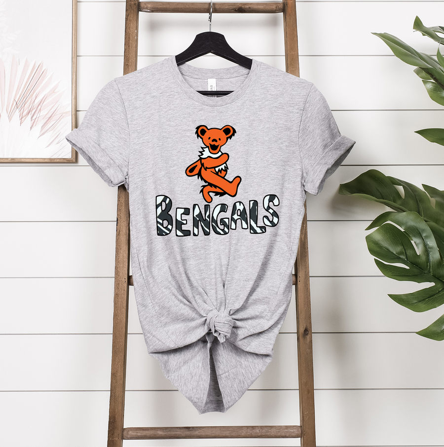 White Out Bengals Bear Unisex T-shirt