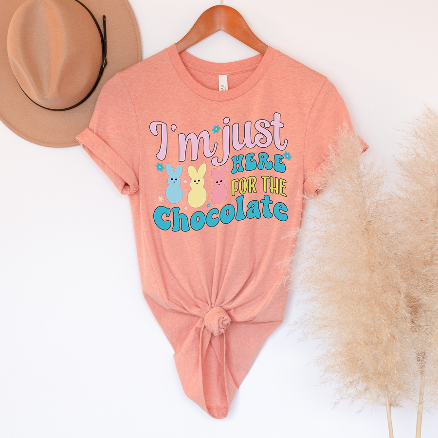 I'm Just Here For The Chocolate Unisex T-shirt