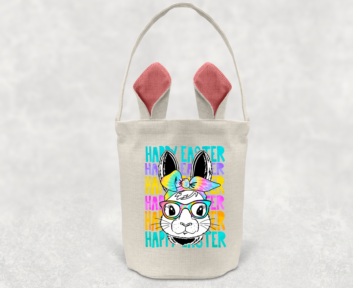 Tie Dye Bunny Easter Basket
