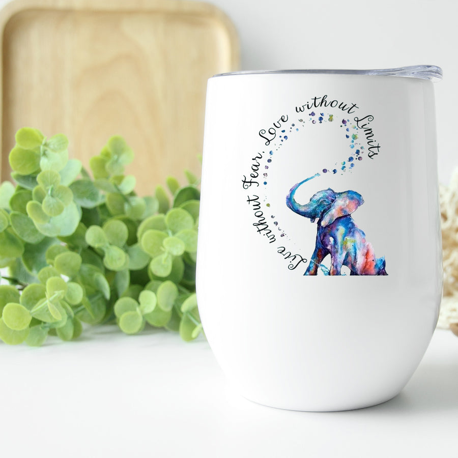 Semi Colon Elephant Wine Tumbler