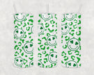 Shamrock Smiley Face 20oz Skinny Tumbler