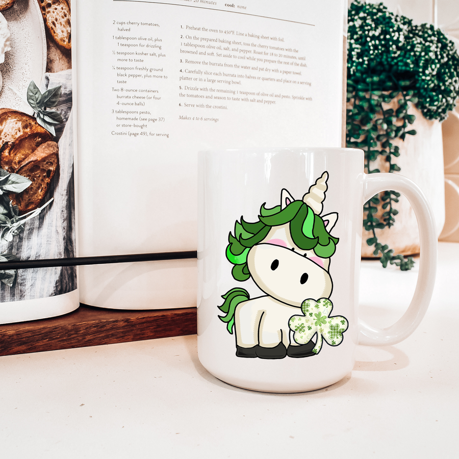 Shamrock Unicorn 15oz Mug